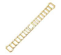 XTVKFWJAB Cinturino in acciaio inossidabile compatibile con CK K3G231/6 K2G231 K2Y2Y1/6, cinturino for orologio da donna alla moda, accessori, estremità ansa 16 mm(Gold)