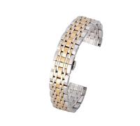 XTVKFWJAB Cinturino in acciaio inossidabile con sette perle, compatibile il cinturino for orologio Starry Solid da 20 mm(Silver Gold,18mm)