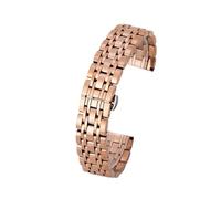 XTVKFWJAB Cinturino in acciaio inossidabile con sette perle, compatibile il cinturino for orologio Starry Solid da 20 mm(Rose Gold,21mm)