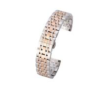 XTVKFWJAB Cinturino in acciaio inossidabile con sette perle, compatibile il cinturino for orologio Starry Solid da 20 mm(Silver Rose,18mm)