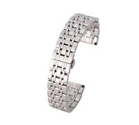 XTVKFWJAB Cinturino in acciaio inossidabile con sette perle, compatibile il cinturino for orologio Starry Solid da 20 mm(Silver,22mm)