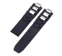 XTVKFWJAB Cinturino In Gomma Impermeabile Compatibile Con Cartier 21Th Century Series In Silicone Nero Bianco For Uomo E Donna, 20 X 10 Mm(Black-No buckle)
