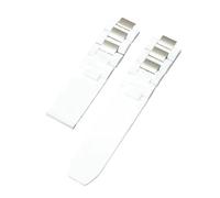 XTVKFWJAB Cinturino In Gomma Impermeabile Compatibile Con Cartier 21Th Century Series In Silicone Nero Bianco For Uomo E Donna, 20 X 10 Mm(White-No buckle)