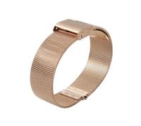 XTVKFWJAB Cinturino in maglia milanese sottile di diverse dimensioni, modello 8-24 mm, argento, nero, oro, rosa, compatibile con smartwatch(Rose gold,18mm)