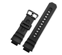 XTVKFWJAB Cinturino in silicone compatibile con Casio G-Shock AW-591/590/5230/282B AWG-M100/101 G-7700/7710, cinturino sportivo impermeabile da uomo, 16 mm(Black)