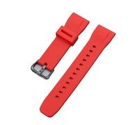 XTVKFWJAB Cinturino in silicone compatibile con Casio PROTREK Series PRG-650/650Y PRG-600 PRW-6600 GA-2000, cinturino impermeabile sportivo da uomo, 24 mm(Red black buckle)