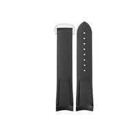 XTVKFWJAB Cinturino in silicone compatibile con Hamilton Khaki Navy Frogman H776050 H777050 H778050 Sport Diving Watch Chain Arc Strap Accessories(Black no-silvery,20mm-width)