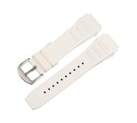 XTVKFWJAB Cinturino in silicone compatibile con il bracciale Richard Mille RM011, 17x21 mm, cinturino in gomma impermeabile, fibbia ad ardiglione in metallo, accessori for orologi(White-silver)