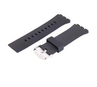 XTVKFWJAB Cinturino in silicone da 24 mm for studenti compatibile con Swatch Touch Surb100 Surw100, accessorio for cintura impermeabile sportivo(Black)