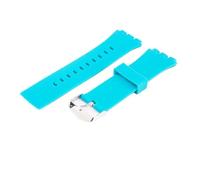 XTVKFWJAB Cinturino in silicone da 24 mm for studenti compatibile con Swatch Touch Surb100 Surw100, accessorio for cintura impermeabile sportivo(Turquoise blue)