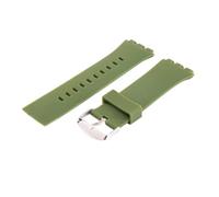 XTVKFWJAB Cinturino in silicone da 24 mm for studenti compatibile con Swatch Touch Surb100 Surw100, accessorio for cintura impermeabile sportivo(Army green)