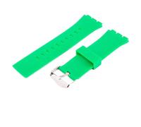 XTVKFWJAB Cinturino in silicone da 24 mm for studenti compatibile con Swatch Touch Surb100 Surw100, accessorio for cintura impermeabile sportivo(Green)