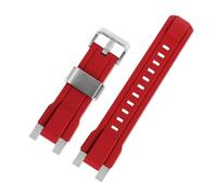 XTVKFWJAB Cinturino in silicone e acciaio inossidabile compatibile con Casio G-SHOCK MTG-B2000B MTG-B2000D MTG-B2000BD MTG-B2000 Watchband(Red silver)