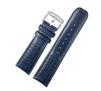 XTVKFWJAB Cinturino In Vera Pelle Compatibile Con Citizen Blue Angel JY8078-52L Y8078-01L, Seconda Generazione, In Pelle Bovina Blue Angel, 22-23 Mm(Blue Silver,23mm)