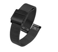 XTVKFWJAB Cinturino Milanese da 13 mm e 14, cinturino in acciaio inossidabile donna, compatibile con orologio Casio Retro Small Gold LA670 LA680 LA690, a catena(Black,13mm For LA670 women)