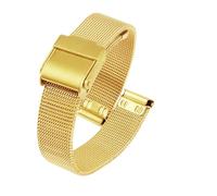 XTVKFWJAB Cinturino Milanese da 13 mm e 14, cinturino in acciaio inossidabile donna, compatibile con orologio Casio Retro Small Gold LA670 LA680 LA690, a catena(Gold,13mm For LA670 women)