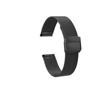 XTVKFWJAB Cinturino Milanese da 14 mm compatibile con Casio LQ400D LQ-400D Retro Silver Square Watch Sostituisci cinturino in acciaio inossidabile color oro rosa(2101-Black)