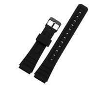 XTVKFWJAB Compatibile con Casio AE-1200WH, 1000W, 1300WH, W-216H, F-108WH, SGW500 Cinturino in silicone for orologio da uomo e donna, 18 mm(Black -Black)