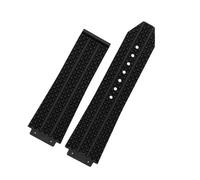 XTVKFWJAB Compatibile con cinturino for orologio da uomo impermeabile in silicone BIG BANG Classic Fusion Series 25 * 19 mm o 25 * 17, nero for accessori for orologi(Black-no buckle-A,25mm-19mm)