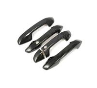 XTVKFWJAB Compatibile con Kia Ceed 3 Cee'd Cee D SW Proceed 2018-2021, rivestimento for maniglia della portiera in fibra di carbonio, argento, adesivo, accessori for lo styling.(Carbon 2 buttons)