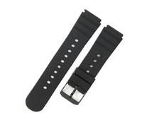 XTVKFWJAB Compatibile con Luminox Army Accessories 3001 21mm Resin Rubber 0321 Convex Interface Cinturino for orologio da uomo in silicone nero impermeabile(Black-Black)