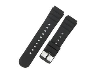 XTVKFWJAB Compatibile con Luminox Army Accessories 3001 21mm Resin Rubber 0321 Convex Interface Cinturino for orologio da uomo in silicone nero impermeabile(Black-Black)