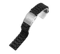 XTVKFWJAB Compatibile con Luminox Cinturino in acciaio e plastica da uomo, anallergico, impermeabile, for esterni, 3051, 3080, 3150, 8800, 23 mm, accessori in fibra di carbonio(Black-Steel)