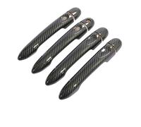 XTVKFWJAB Compatibile con Renault Captur Kaptur Samsung QM3 2013 2014 2015 2016 2017 2018 2019 2020. Accessori for maniglie delle portiere in fibra di carbonio for auto.(4Dr 1 key 2 buttons)