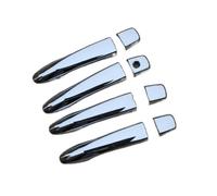 XTVKFWJAB Compatibile con Renault Kadjar 2015 2016 2017 2018 2019. COPERTURA MANIGLIA PORTA AUTO CROMATA LUCIDA, ACCESSORI for MODANATURA.(Silver no button)