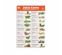 XTVVTODJXT Homemade Juice Recipes Chart Blender Guide Healthy Eating Poster Educational Wall-Art for Home(Unframed,16x24inch(40x60cm))