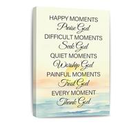 XTVVTODJXT Inspirational Quote Canvas Art Praise God Print for Home Office and Wall Decor(Unframed,08x12inch(20x30cm))