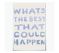 XTVVTODJXT Light Blue Inspirational Quote Canvas Wall-Art Daily Reminder Affirmations Decor for Bedroom Living Room(Unframed,08x12inch(20x30cm))
