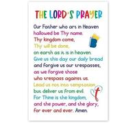 XTVVTODJXT The Lord's Prayer Scripture Poster - Our Father Prayer Wall-Art for Home Decor(Unframed,08x12inch(20x30cm))