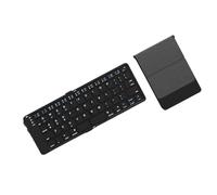 xtwosogrr Tastiera Bluetooth piegabile Tastiera Ricaricabile Wireless 2.4g Tastiera Pieghevole Compatibile con Modelli Desktop per Laptop Universale(Two Folding)