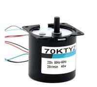 XTXTX Coppia orientata Motoriduttore a Bassa velocità AC 220V 70x70mm Motore Riduttore ad Ingranaggi in Metallo 40W 70KTYZ Motore sincrono a Magnete Permanente CW CCW generatore Rotante(30 RPM)