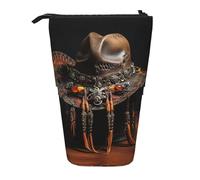 XTYGETY American West Rodeo Hat Oxford - Astuccio telescopico per penne e matite, comodo e versatile