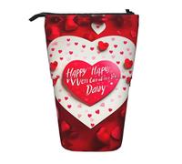 XTYGETY Astuccio telescopico per penne e matite, con scritta "Happy Valentine's Day", in tessuto Oxford, comodo e versatile