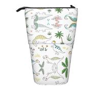 XTYGETY Astuccio telescopico per penne e matite, in tessuto Oxford, con dinosauro che cammina, comodo e versatile