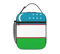 XTYGETY Bandiera della Repubblica di Uzbekistan Stampa Isolata Lunch Box per Donne Uomini Riutilizzabili Tote Lunch Bags Ufficio Lavoro Viaggio Lunchbox