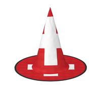 XTYGETY Cappello da strega con bandiera svizzera, per adulti, per Halloween, per feste, carnevale, giochi di ruolo