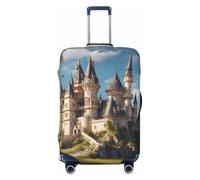 XTYGETY Classical Fairy Tale Castle01 - Copertura protettiva per valigie da viaggio da 45,7 a 81,7 cm, Nero , M