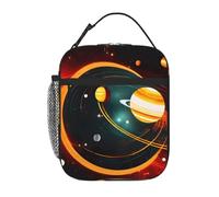 XTYGETY Contenitore per il pranzo isolato con stampa di Giove Saturno con sistema solare, per donne e uomini, riutilizzabile, per ufficio, lavoro, viaggi, pranzo