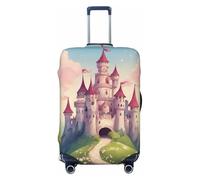 XTYGETY Cute Fairy Tale Castle03 - Copertura protettiva per valigie da 45-81 cm, accessori da viaggio, Nero , XL