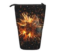 XTYGETY Explosion - Astuccio telescopico in tessuto Oxford 3D, motivo: fuochi d'artificio