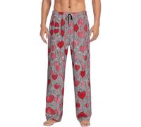 XTYGETY Gay Pride Stampa Arcobaleno Degli Uomini Pantaloni Pigiama Pantaloni Del Pigiama Morbido Sonno Pantaloni Per Gli Uomini Lounge Pant Per La Casa Comfort, Nero , XXXL