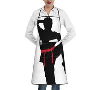 XTYGETY Grembiule da cucina con tasca con stampa da uomo, per donne e uomini, per cuoco, da cameriere, per barbecue