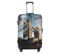 XTYGETY Historic Old Tower Bridge London, copertura per valigie con stampa di Londra, adatta per valigie da 45-81 cm, Nero , S