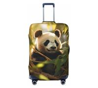 XTYGETY Little Red Panda - Copertura protettiva per valigie, adatta per valigie da 45-81 cm, Nero , L