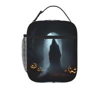 XTYGETY Scatola termica per il pranzo con stampa di fantasmi di Halloween, per donne e uomini, riutilizzabile, per ufficio, lavoro, viaggi, pranzo