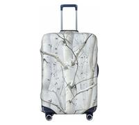 XTYGETY White Trees - Copertura protettiva per valigie con stampa mimetica, adatta per valigie da 45-81 cm, Nero , M
